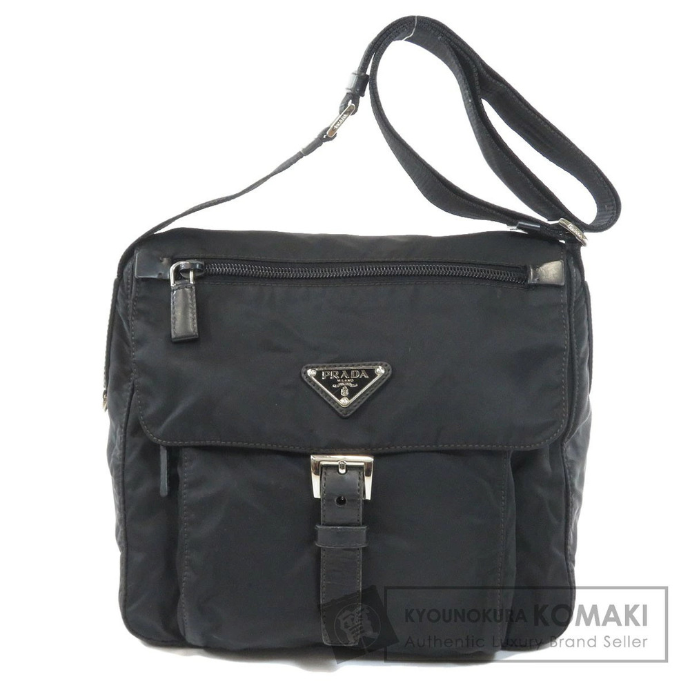 Prada Tessuto Crossbody Plate shoulder bag